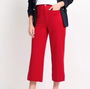 High Rise Fly Front Capri